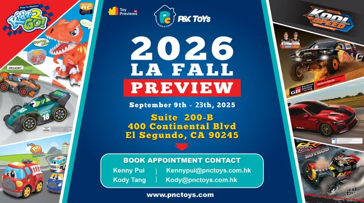 P&C Toys Announces 2025 LA Fall Preview – Schedule Your Appointment Today!