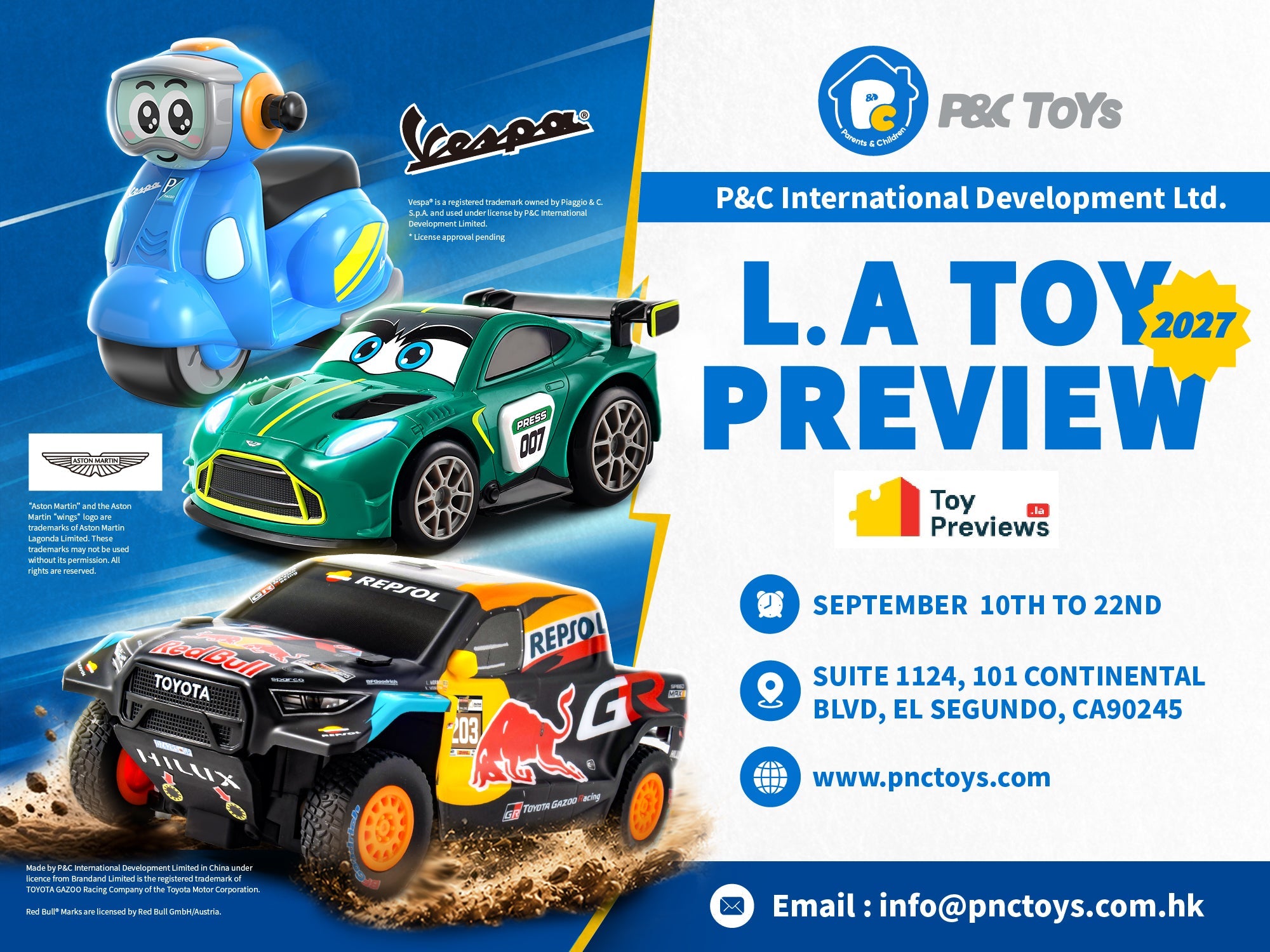 P&C Toys to Showcase Its 2027 Lineup at the L.A. Fall Toy Preview