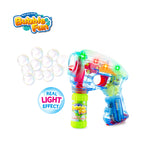 B/O Transparent Bubble Gun with Lights