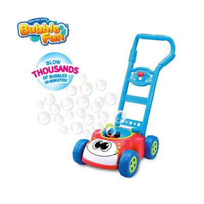 Mower Bubble Machine with Smile Face