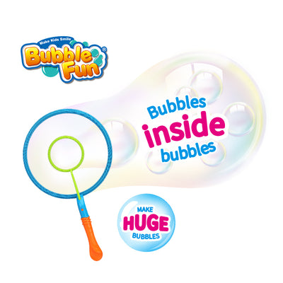 Jumbo Bubble Wand Set with 8oz Bottle of Formula Bubble Solution