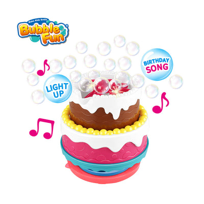 B/O Bubble Cake with Light and Happy Birthday Song