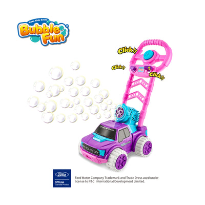 Ford F-150 Licensed Motorized Bubble Push Cart Pink color