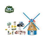 1:32 Farm Playset Include Dutch Windmill, Tractor, Farmers, Animal Toys and Farm Tools