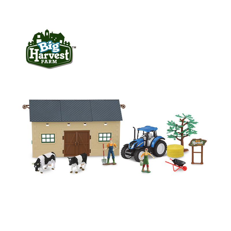 1:32 Farm Playset with Freewheel New Holland T5 Tractor