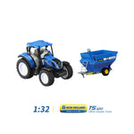 1:32 Farm Playset Include Farmhouse, Tractor, Grain Cart, Farmer, Animal Toys and Farm Tools