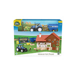 1:32 Farm Playset Include Farmhouse, Tractor, Grain Cart, Farmer, Animal Toys and Farm Tools