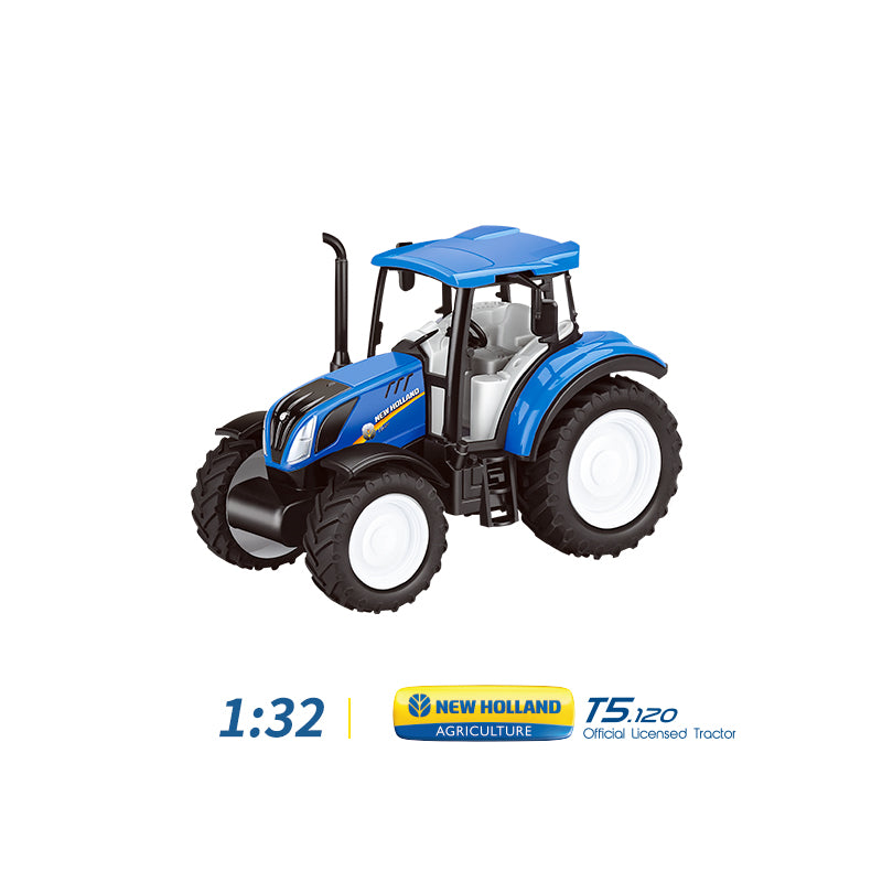 1:32 Farm Playset with Freewheel New Holland T5 Tractor