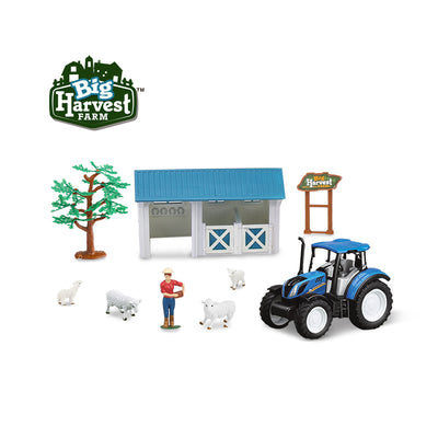 1:32 Farm Playset with Freewheel New Holland T5 Tractor