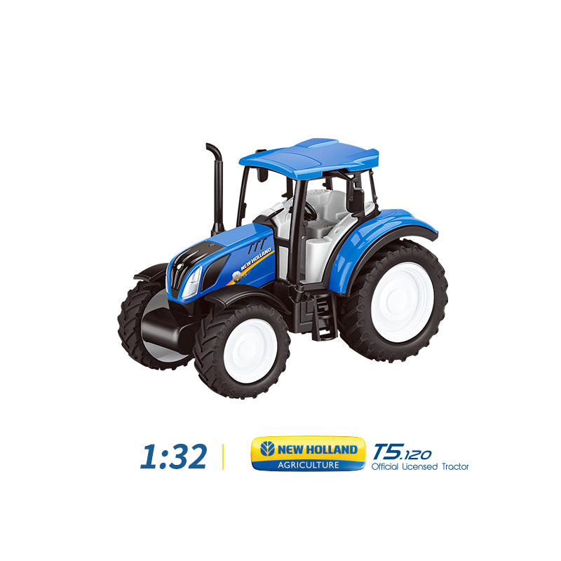 1:32 Farm Playset with Freewheel New Holland T5 Tractor