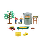 1:32 Farm Playset Include Farmhouse, Tractor, Farmers, Animal Toys, Fences and Farm Tools