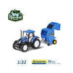 1:32 New Holland T5 Licensed Tractor with Hay Baler