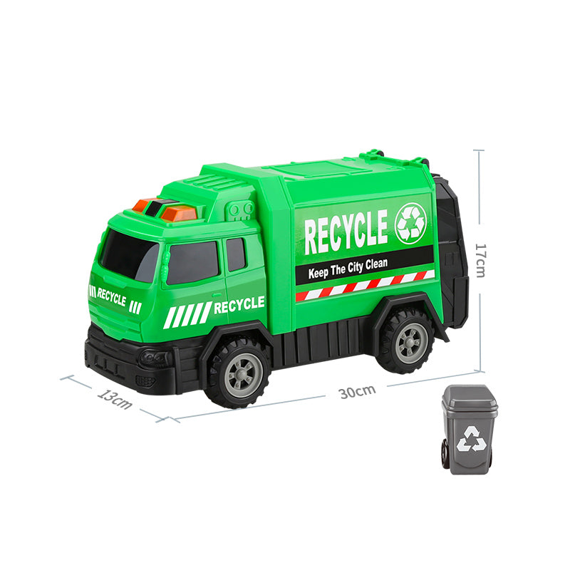 Friction Power Garbage Truck with Light and Sound