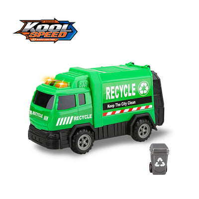 Friction Power Garbage Truck with Light and Sound