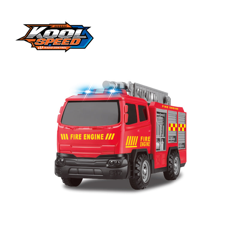 Friction Power Fire Engine with Light and Sound
