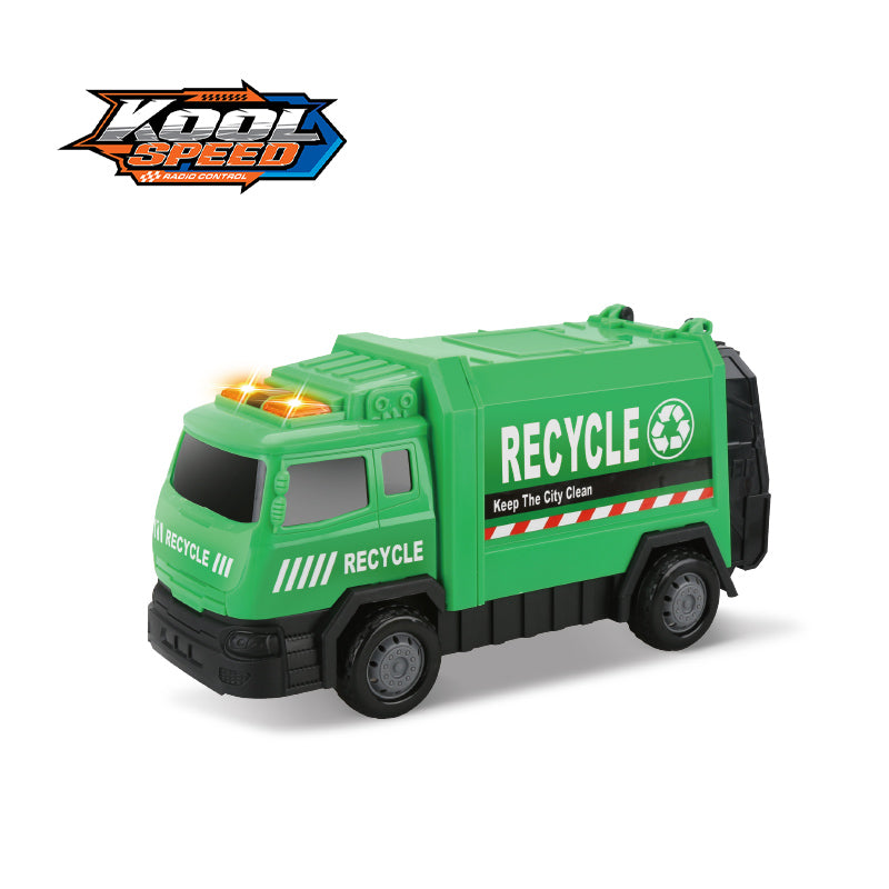 Friction Garbage Truck with Try Me Funciton