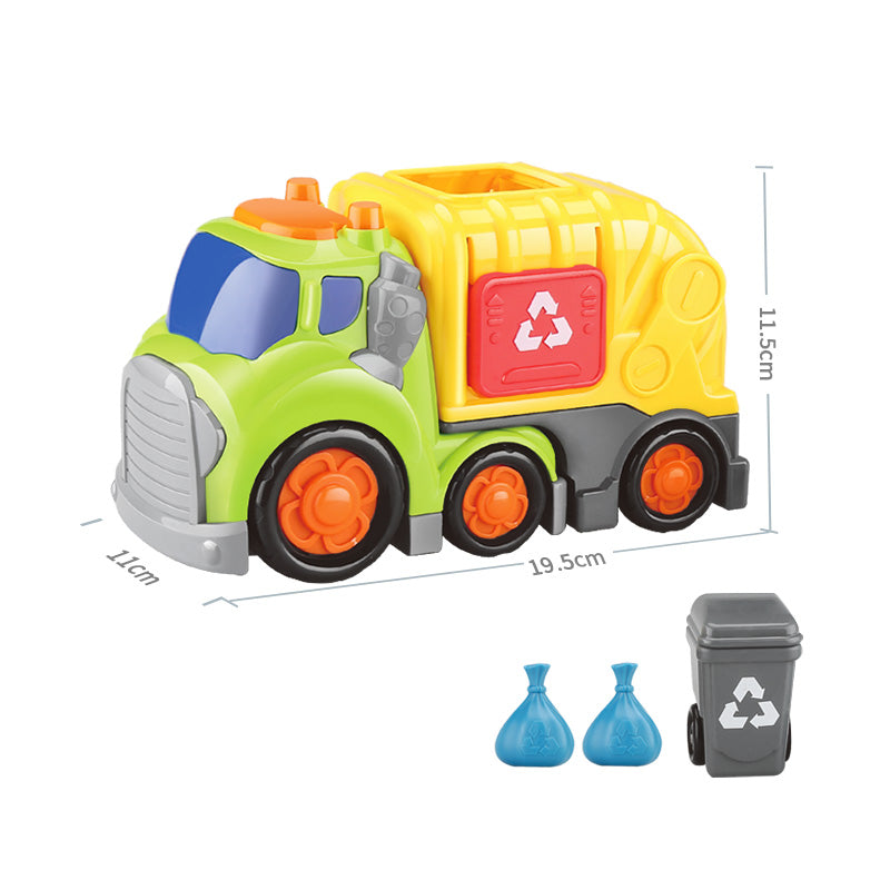 19cm Freewheel Garbage Truck with Light and Sound