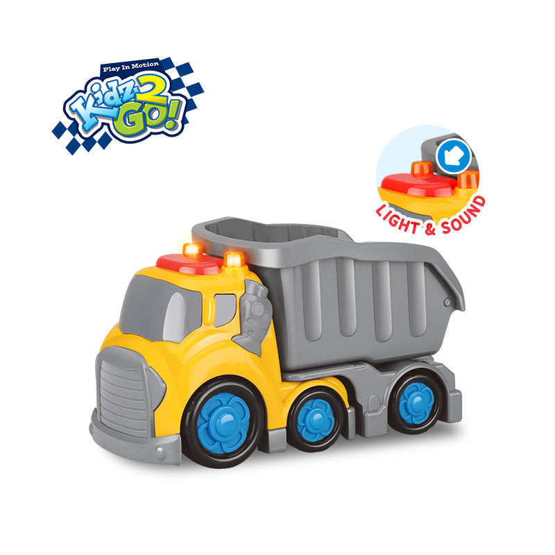 19cm Freewheel Dump Truck with Light and Sound