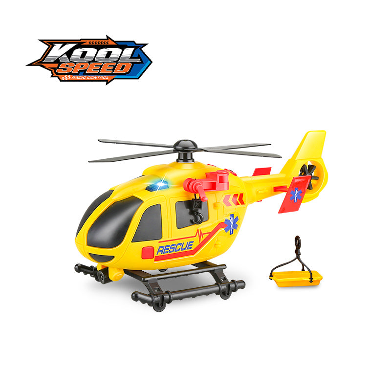 Freewheel Rescue Helicopter with Light and Sound