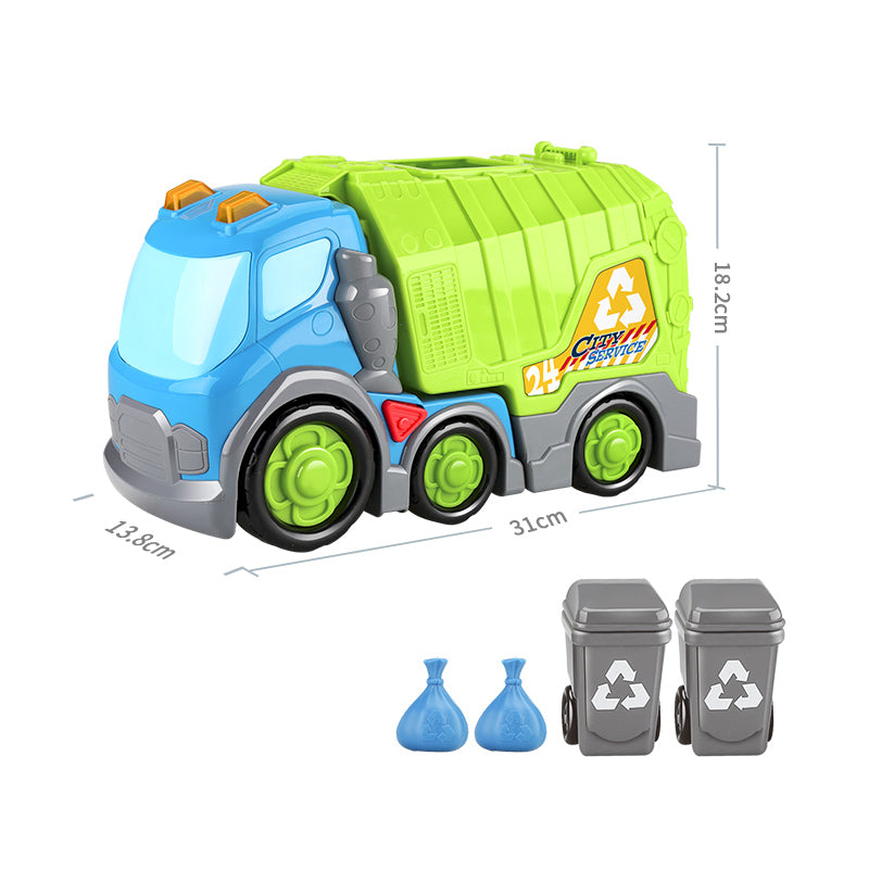 31cm Freewheel Garbage Truck with Light and Sound