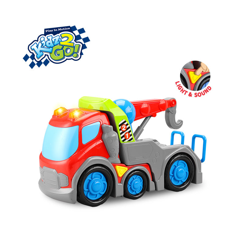31cm Freewheel Tow Rescue Truck with Light and Sound